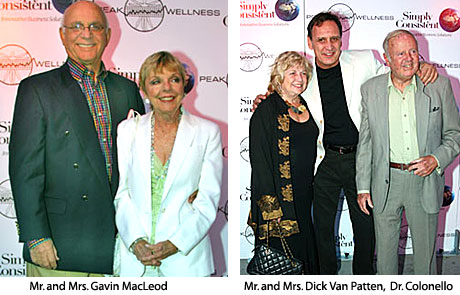 Mr. and Mrs. Gavin MacLeod, Mr. and Mrs. Dick Van Patten, and Dr. Colonello