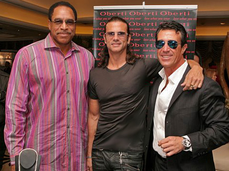 Baseball-legend-Dave-Winfrey, Lorenzo Lamas with Miami eyewear desiger Daniel Oberti.