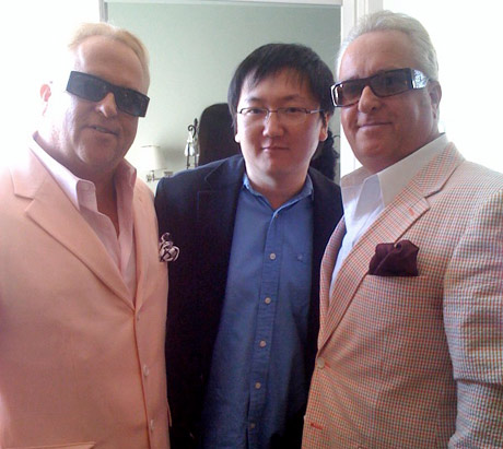 Masi Oka from Heros with Matt and Mark Harris