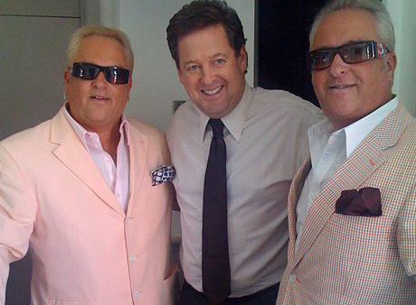 Matt and Mark Harris with Sam Ruben. Matt and Mark Harris with Sam Ruben.