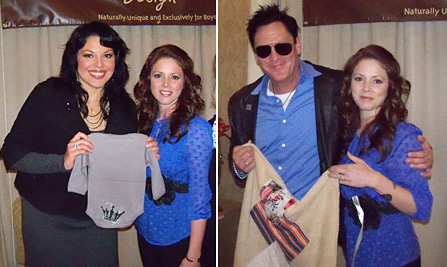 Sara Ramirez and Michael Madsen with founder and president of Sweet Prince Designs Amy Druga.