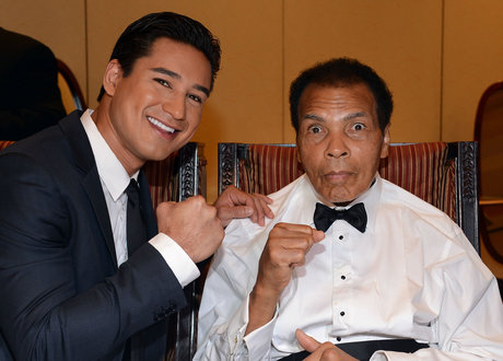 Mario Lopez and Muhammad Ali at 2013 Celebrity Fight Night XIX