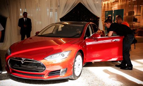 Tesla  ‘Afternoon of Elegance’ at the Westfield Topanga Luxury Court