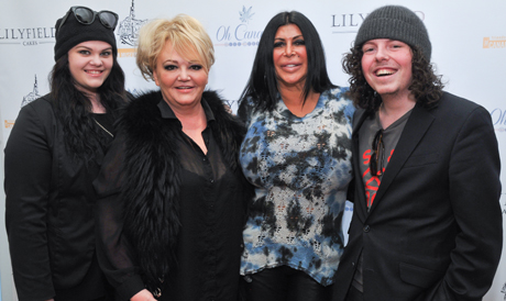 Actress Big Ang with Grace, Heather and Jeffery