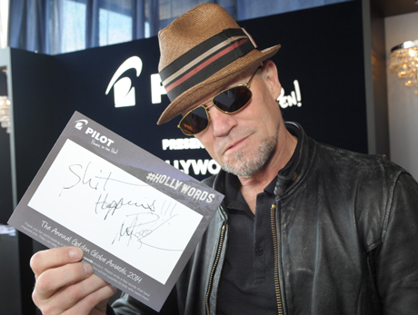 Michael Rooker star of The Walking Dead with Pilot Pen
