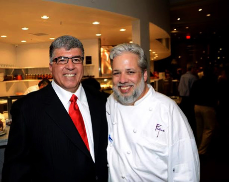 Figue Mediterranean in owner Lee Morcus, with Chef Francois.