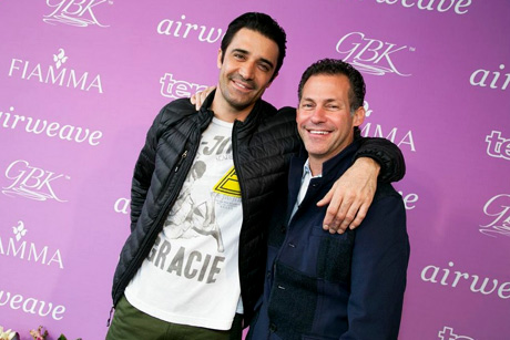 Actor Gilles Marini with GBK founder Gavin Keilly.