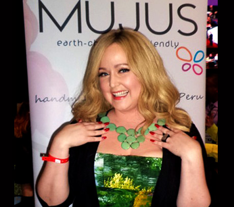 The Voice star Katrina Parker with Mujus - photo courtesy of Mujus