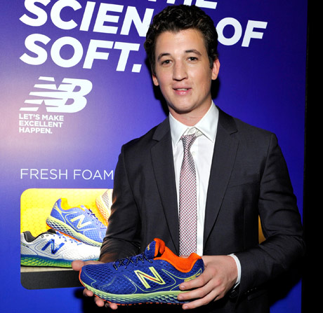 Actor Miles Teller approved of the new style and feel of New  Balance Fresh Foam 980.