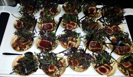 Seared Yellowfin Tuna with Black-eyed Pea Salad