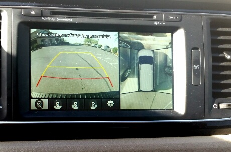 The Kia Sedona provides 360-degree camera views