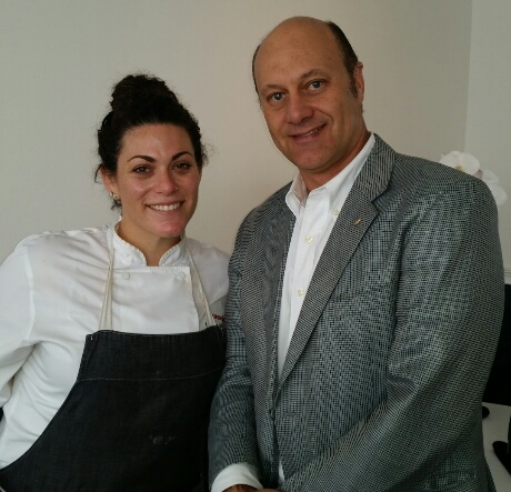 Executive Chef Giselle Wellman with Alain Gayot of Gayot.com