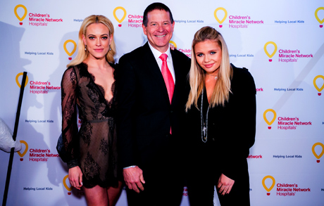 Peta Murgatroyd, Children’s Miracle Network Hospitals President and CEO John Lauck and Alli Simpson.