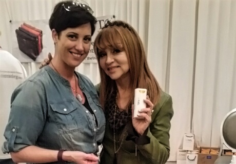Comedianne Judy Tenuta (right) with Fuel Haircare