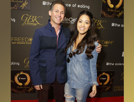 GBK's GAvin Keilly with actress Gina Rodriguez