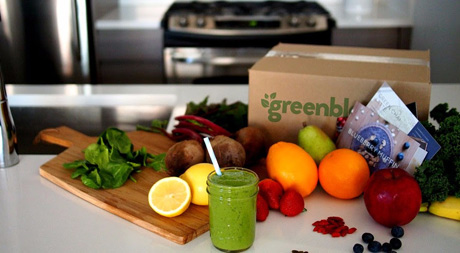 Green Blender delivers all the fresh whole goodies that go in your smoothie.
