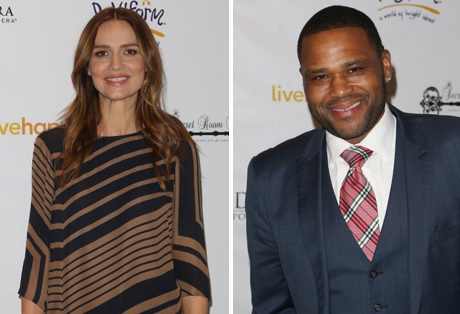 Saffron Burrows, nominee for Mozart in the Jungle and Anthony Anderson, star of Blackish