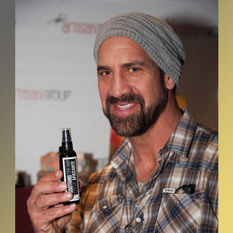 Matthew Willig of "Concussion" (Justin Strzelczyk); "Agents of S.H.I.E.L.D." (Lash) with Fiore Botanica.