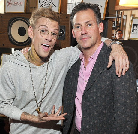 Singer Aaron Carter and CEO/Founder of GBK Productions Gavin Keilly
