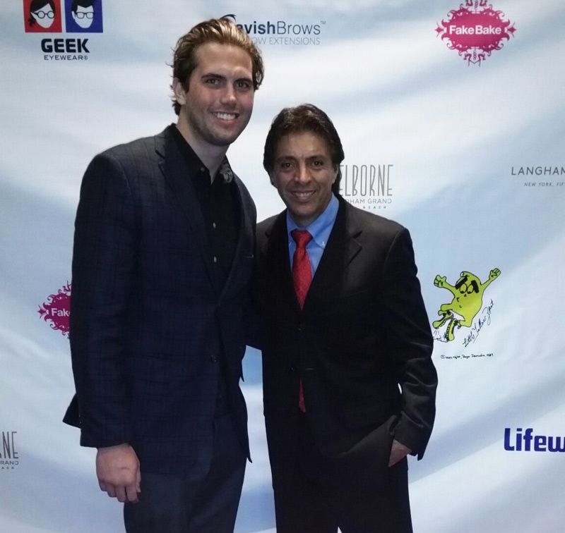 Tyler Emery of LA's The Place with Red Carpet Events LA founder Roger Zamudio.
