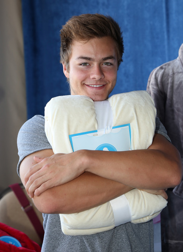 Actor Peyton Meyer with Wrapped in a Cloud