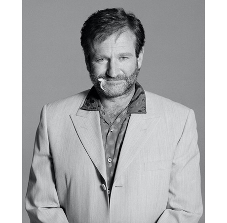 Never-before-seen Timothy White photograph of Robin William from "The Birdcage" photo shoot.