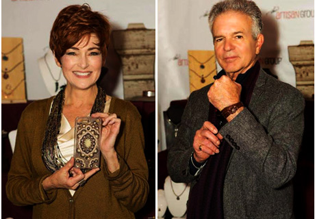Carolyn Hennessy of True Blood; Gilmore Girls with O'Chic USA and Tony Denison of The Closer with Nadean Designs. Artisan Group