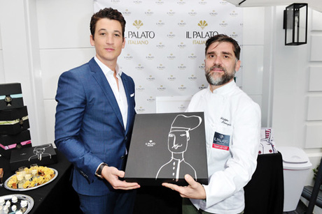 Actor Miles Teller with chef
