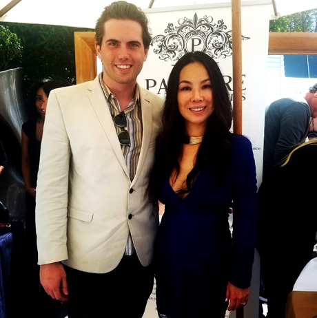 LATP's Tyler Emery with Dr. Winnie Moses, M.D. at the Pre MTV Movie Awards gifting suite in Beverly Hills.