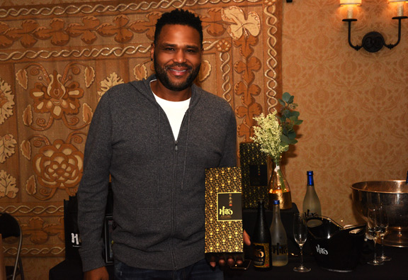 Anthony Anderson with Hiro Sake