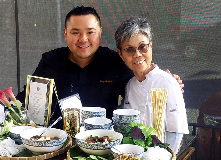 Crustacean Beverly Hills' Chef Helene “Mama” An and Chef Tony Nguyen