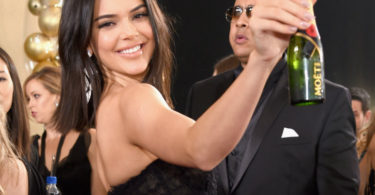 Moet Minis Golden Globes Kendall Jenner