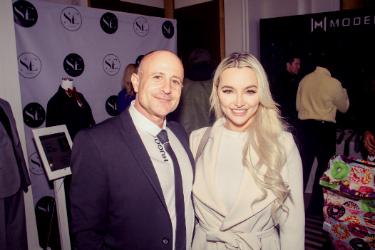 Rafi with Instagram star Lindsey Pelas #rafischoice #oscarlounge