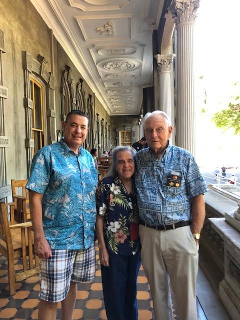 Author Thomas Marchetti, Zita Cup Choy and former Hawaii Assistant Attorney General Willie Moore