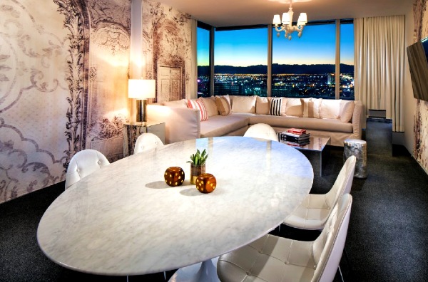 Alexandria Luxurious Suite Living Room at SAHARA Las Vegas