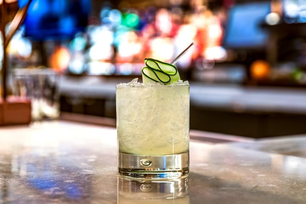 Ocean Prime Beverly Hills Cucumber Gimlet