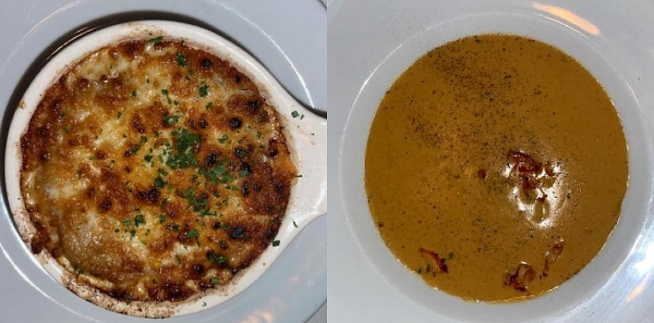 French Onion Soup and Lobster Bisque Ocean Prime Beverly Hills