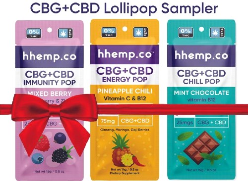 CBG CBD Lollipop Sampler Gift Set