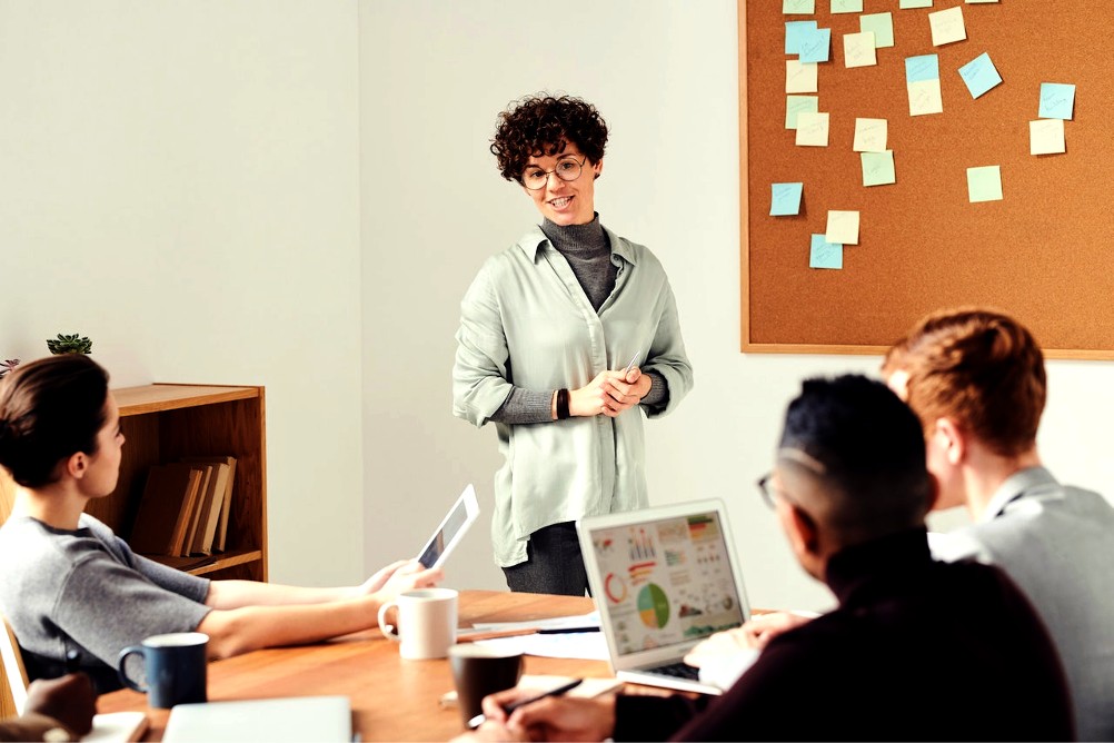 giving a presentation