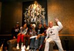 Eight Lounge WNBA Champion Las Vegas Aces Members with Team Owner Mark Davis