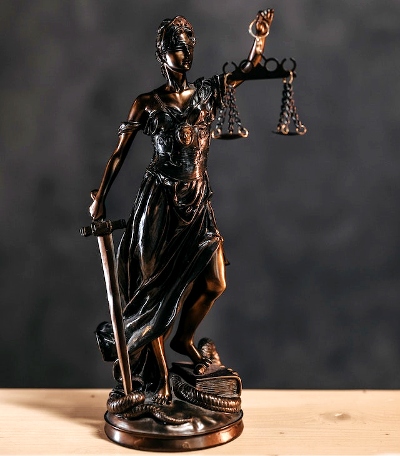 Photo by Pavel Danilyuk: https://www.pexels.com/photo/close-up-photo-of-a-lady-justice-statuette-8112193/