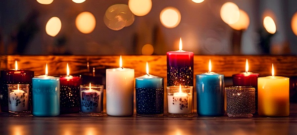 DIY holiday gift ideas, candles