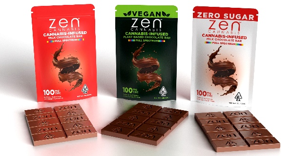 Zen cannabis chocolate bars