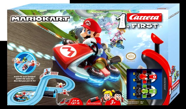 The Mario Kart - Mario vs. Yoshi slot car racing track set The Mario Kart - Mario vs. Yoshi slot car racing track set