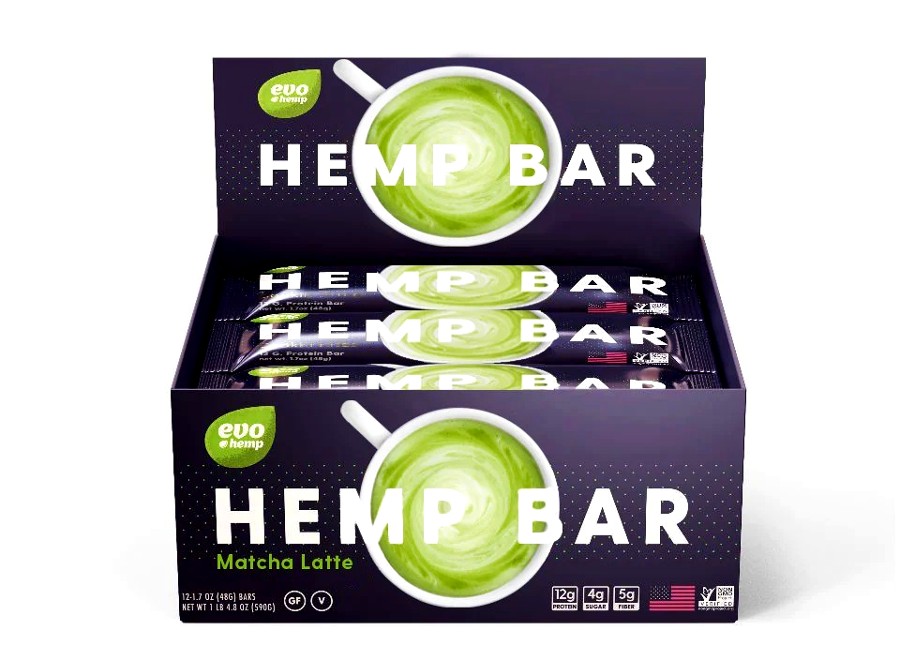 Evo Hemp Bars Matcha Latte