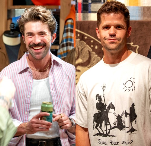 Albert Muzquiz and Charlie Carver attend the Filson store opening in Silver Lake