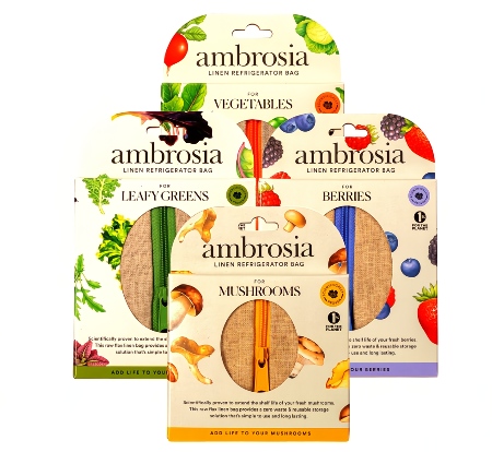 Ambrosia Refridgerator Produce Bags