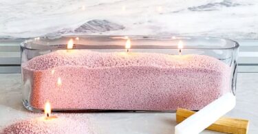 Be Still Candle with wax pearls