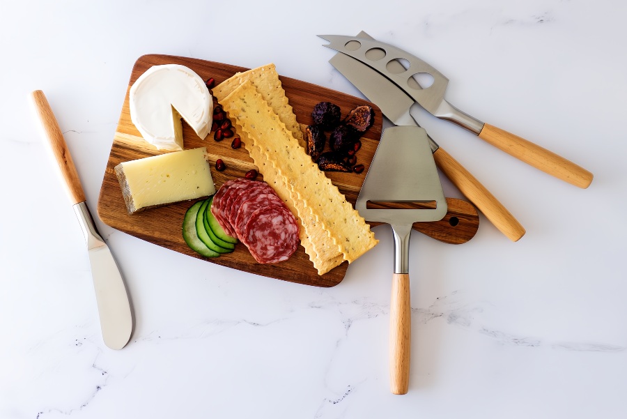 YOUZEY 5-Piece Cheese Board Set