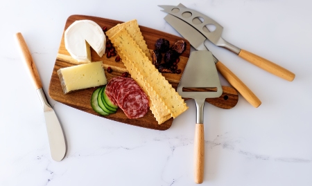YOUZEY 5-Piece Cheese Board Set